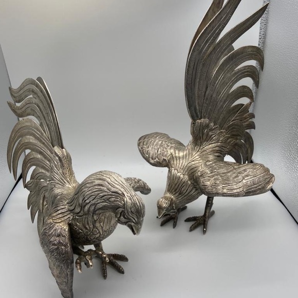 Two Beautiful Collectable Silver Rusters - Picture 4 of 6